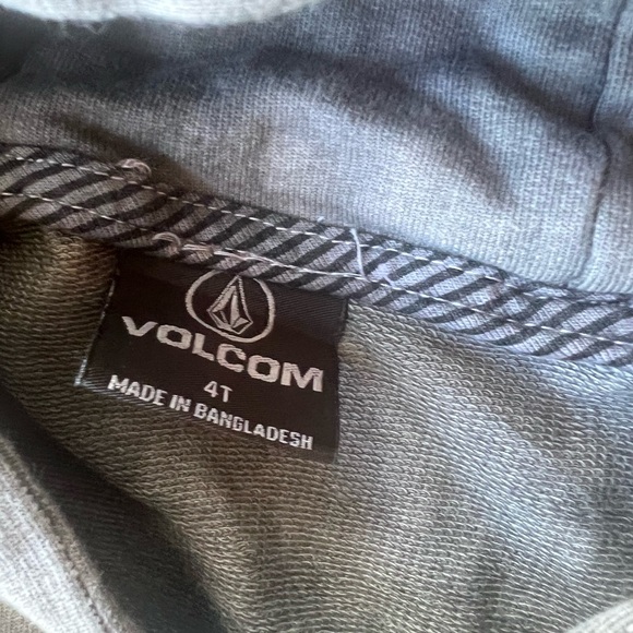 Volcom Kids Two-Tone Hoodie in Gray and Brown - Picture 4 of 6
